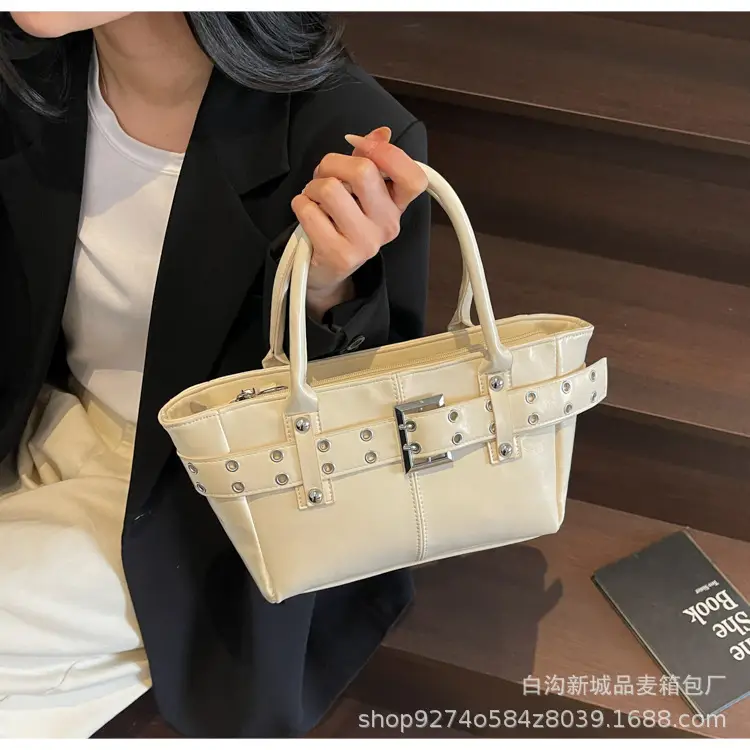 Cross-Border Large Capacity Shoulder Bag for Women, Beige, 2026 New Model — feature 15