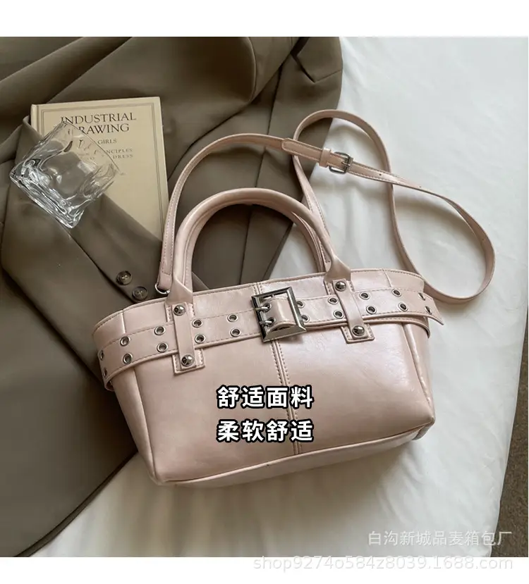 Cross-Border Large Capacity Shoulder Bag for Women, Beige, 2026 New Model — feature 6