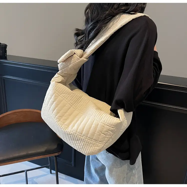 Women's 2025 Lazy Style Nylon Tote Bag with Wide Strap — feature 31