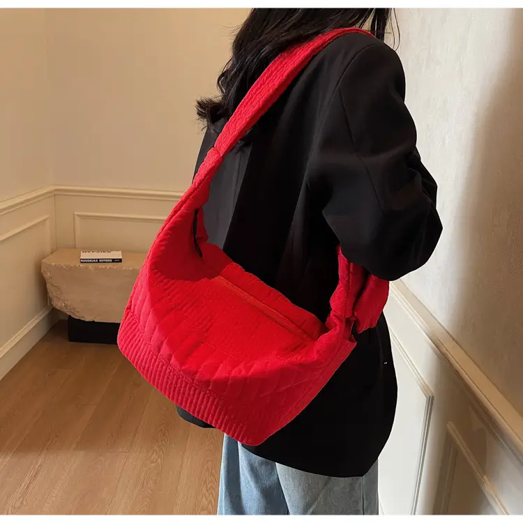 Women's 2025 Lazy Style Nylon Tote Bag with Wide Strap — feature 38