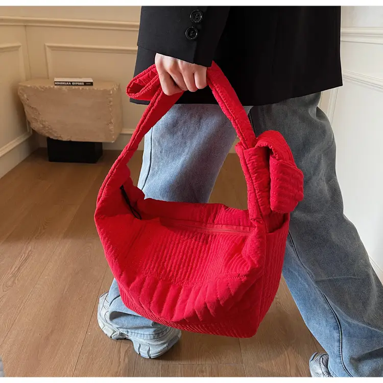 Women's 2025 Lazy Style Nylon Tote Bag with Wide Strap — feature 39