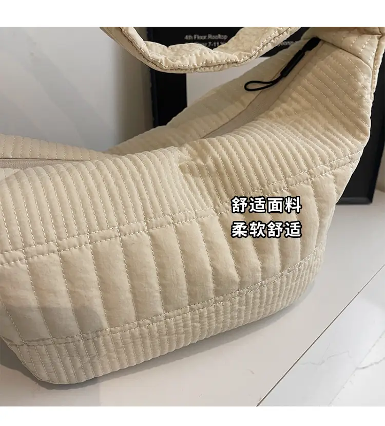 Women's 2025 Lazy Style Nylon Tote Bag with Wide Strap — feature 6