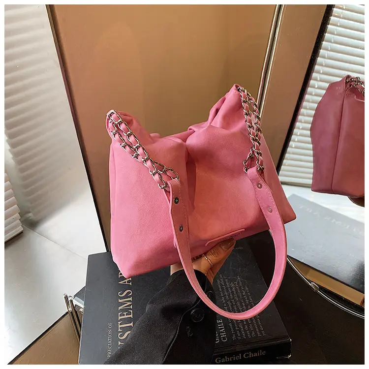 Women Crossbody Bag Chain Shoulder Bucket Bag Beige 2025 — feature 16