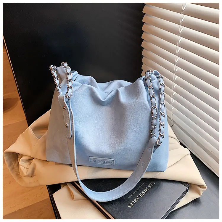 Women Crossbody Bag Chain Shoulder Bucket Bag Beige 2025 — feature 19
