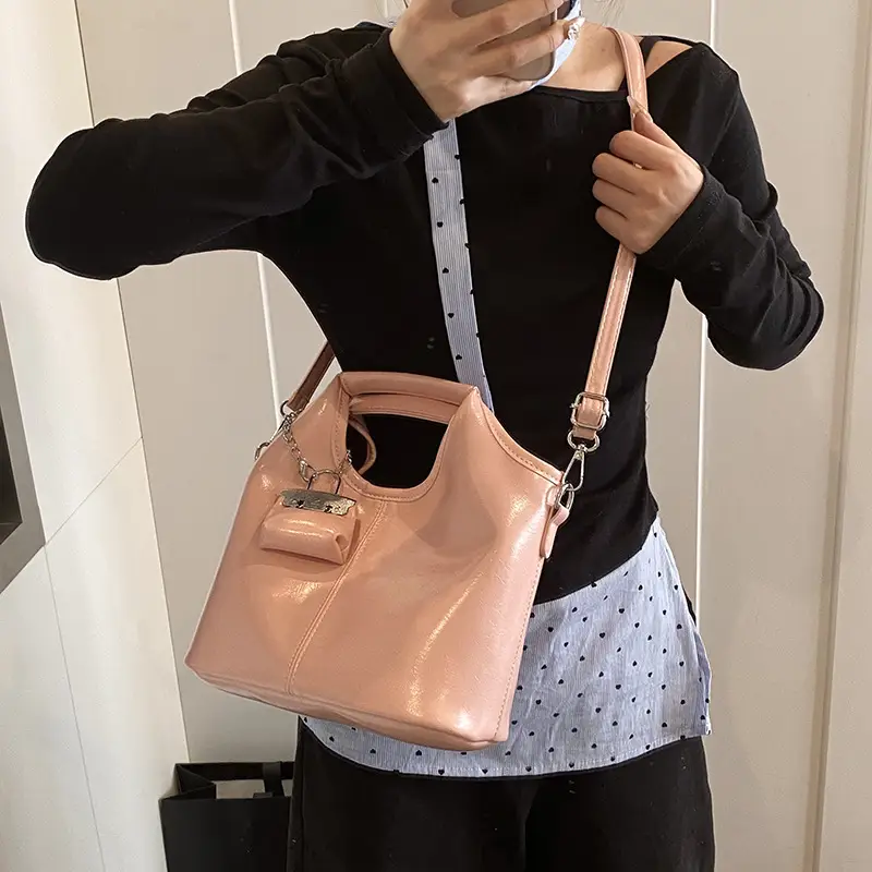 Brown French Style Crossbody Bag for Women - Image 8