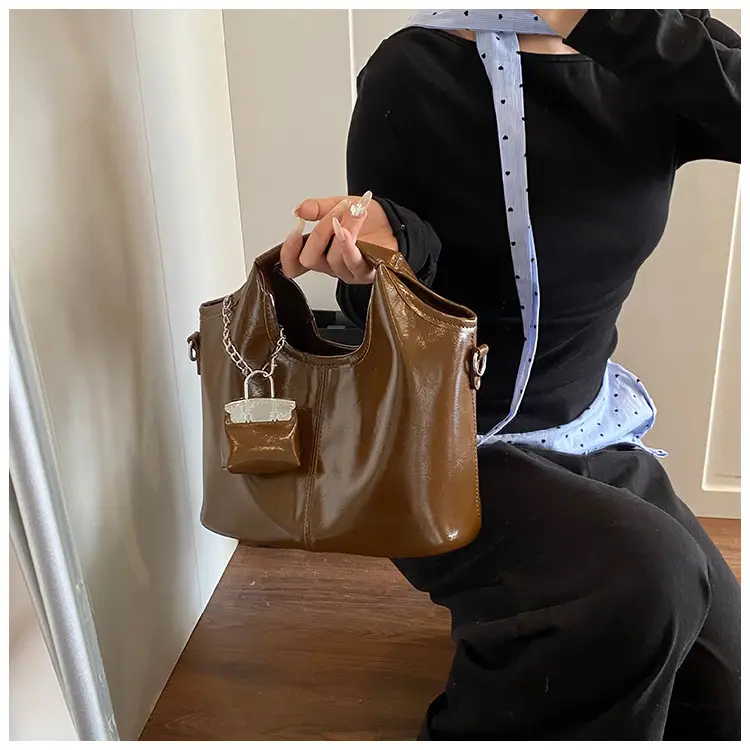 Brown French Style Crossbody Bag for Women — feature 20