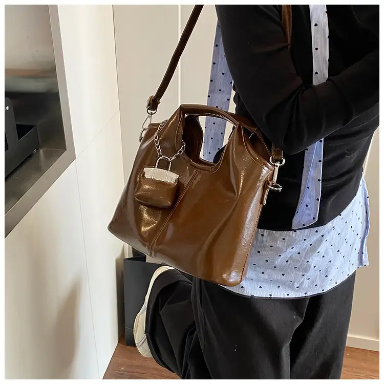 Brown French Style Crossbody Bag for Women — feature 21