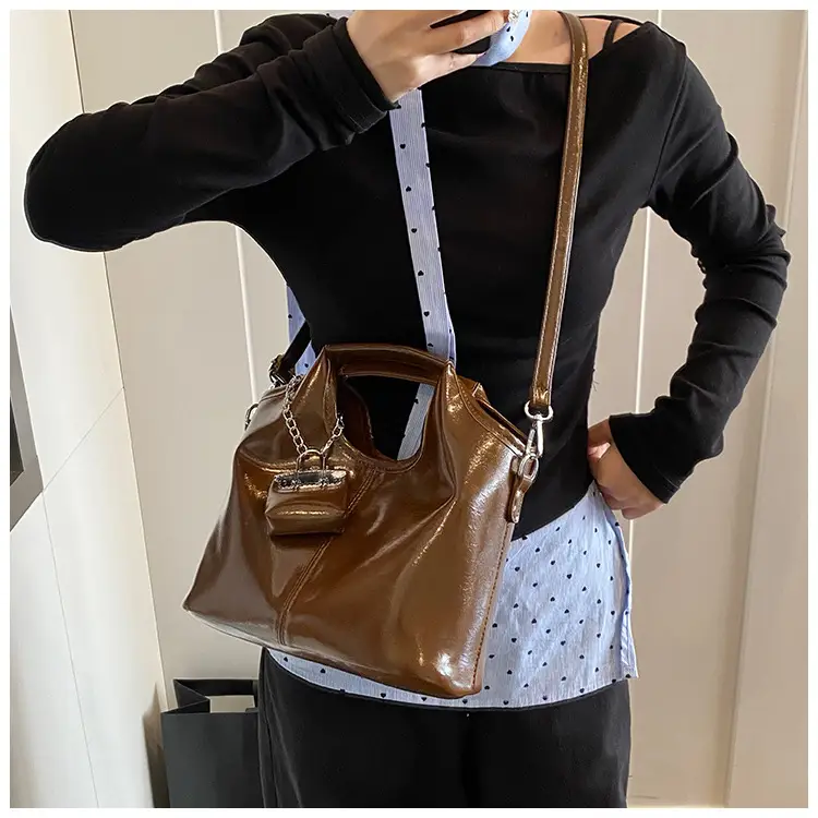 Brown French Style Crossbody Bag for Women — feature 22