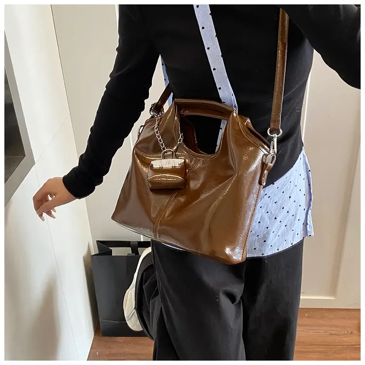 Brown French Style Crossbody Bag for Women — feature 23