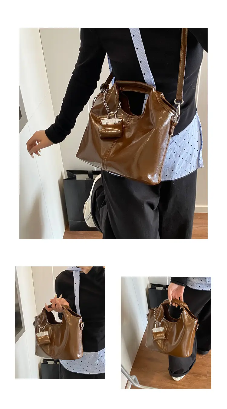Brown French Style Crossbody Bag for Women — feature 9