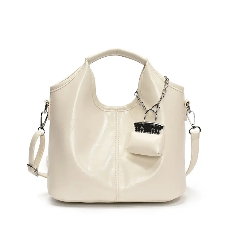 Brown French Style Crossbody Bag for Women - Image 2