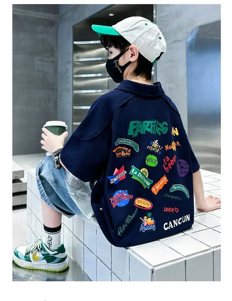 Children's T-Shirt Breaks Cancer Print 2026 Summer Wear — feature 15