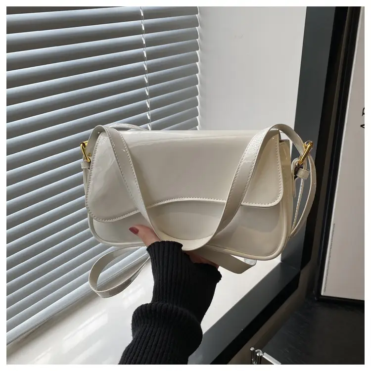 2025 New Mori Soft Patent Leather Bags in Black White Brown — feature 16