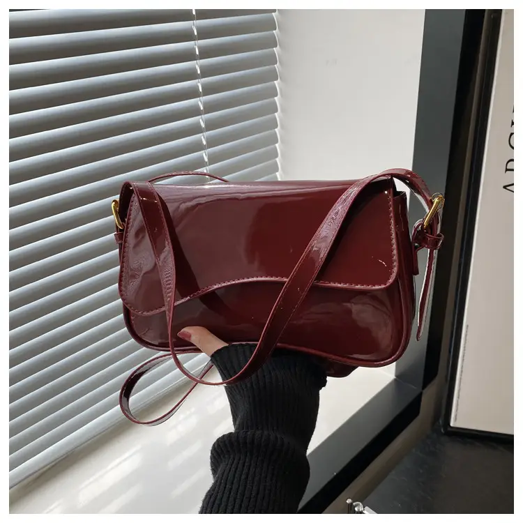 2025 New Mori Soft Patent Leather Bags in Black White Brown — feature 19