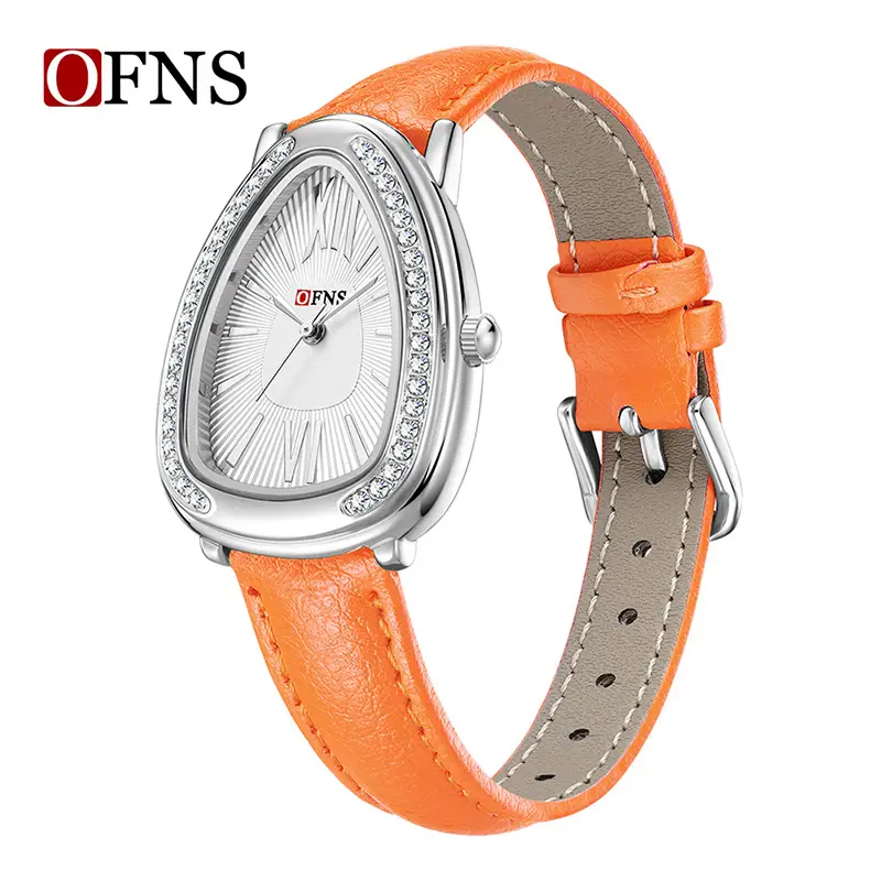 Women's Roman Scale Waterproof Watch with Diamond Bezel - Image 3