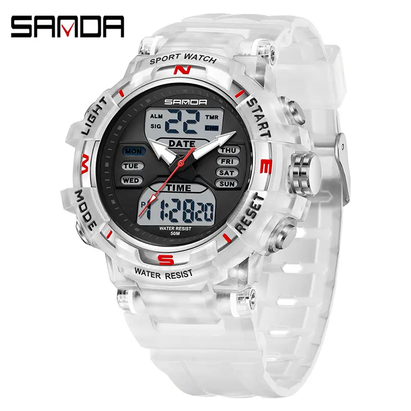 Sanda Waterproof Multicolor Student Sports Watch - Image 10