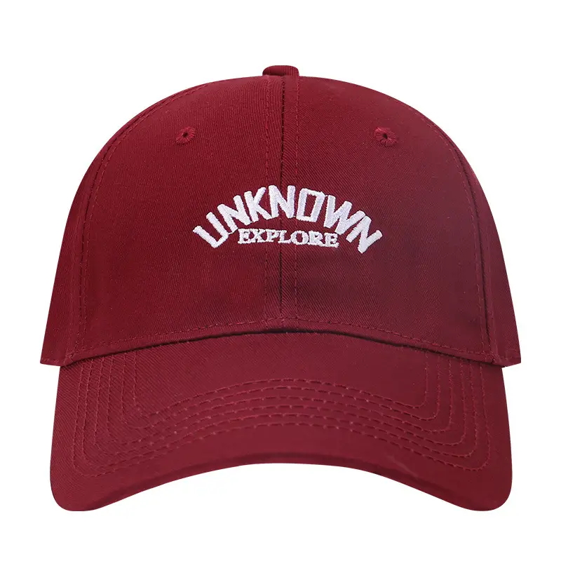 Red Unknown Explores Baseball Cap for Men - Image 11
