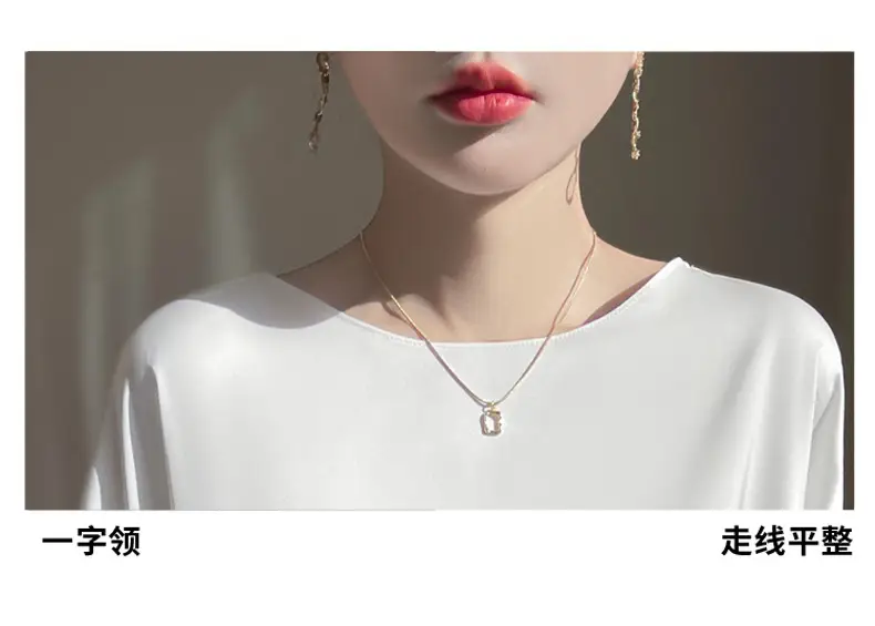 2025 Summer Women Silk Shawl Top Solid Color Casual — feature 9
