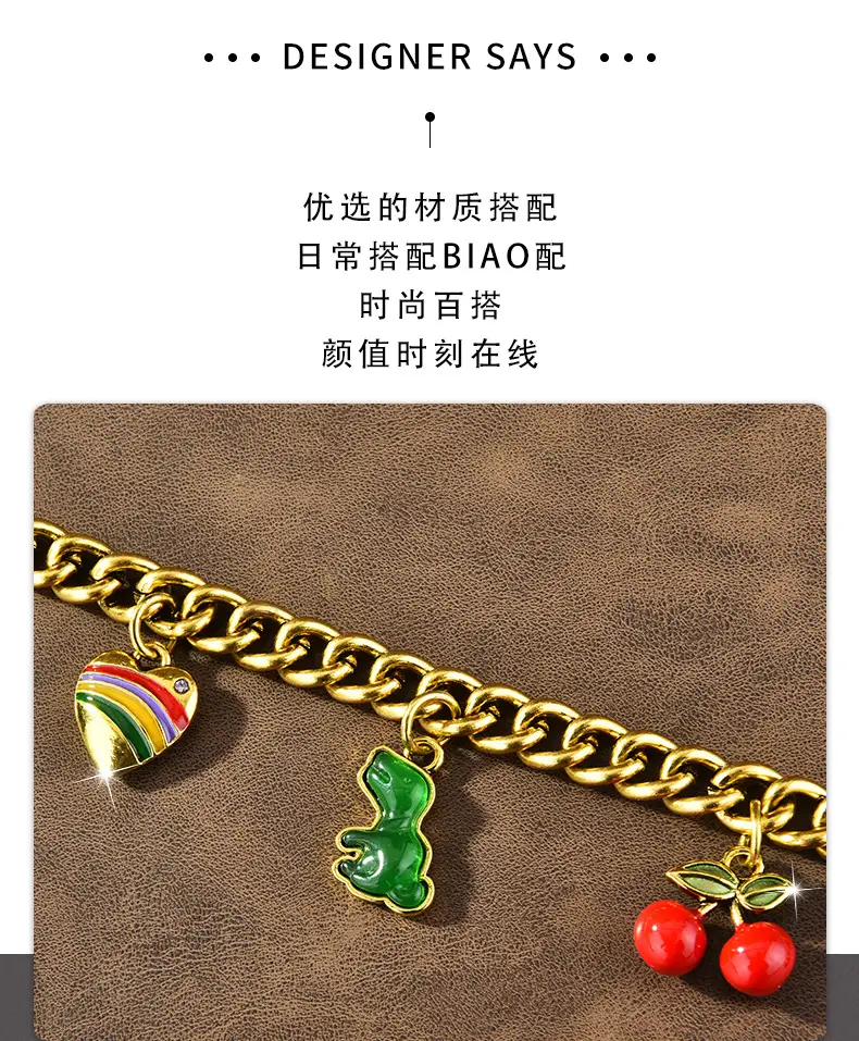 Black Quilted Shoulder Bag with Gold Chain & Colorful Accents — feature 3