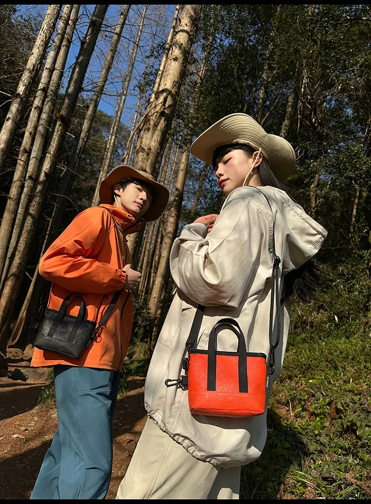 Men's Lightweight Hooded Key Bag with Wooden Detail — feature 20