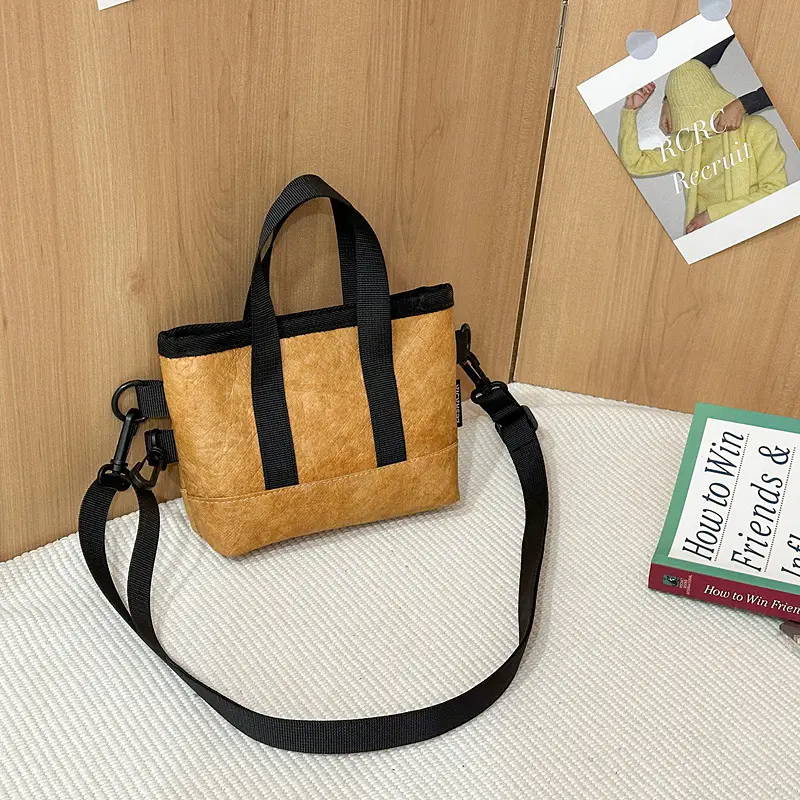 Men's Lightweight Hooded Key Bag with Wooden Detail - Image 3