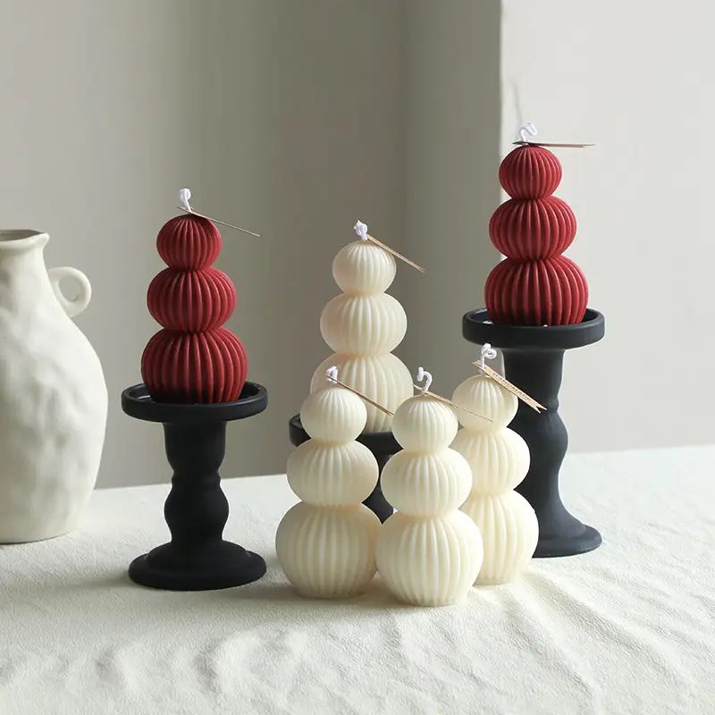 Nordic Minimalist Style White Ambiance Scented Candles, Geometric-Shaped Home Decor Candles, Cross-Border Gift Items — feature 16
