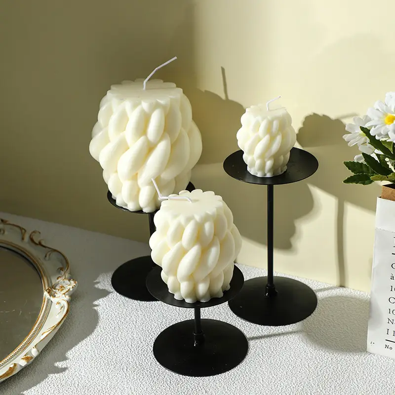 Nordic Minimalist Style White Ambiance Scented Candles, Geometric-Shaped Home Decor Candles, Cross-Border Gift Items — feature 23