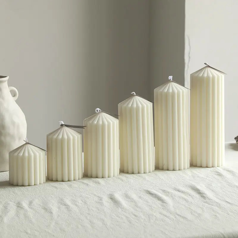 Nordic Minimalist Style White Ambiance Scented Candles, Geometric-Shaped Home Decor Candles, Cross-Border Gift Items — feature 8