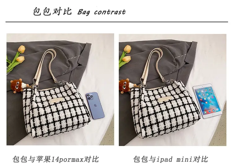 Black Printed Korean Commuter Bag Women's Tote 2025 — feature 11