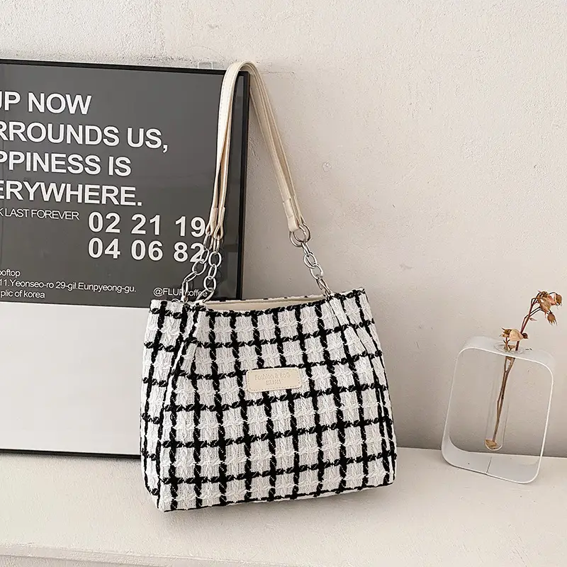 Black Printed Korean Commuter Bag Women's Tote 2025 - Image 2
