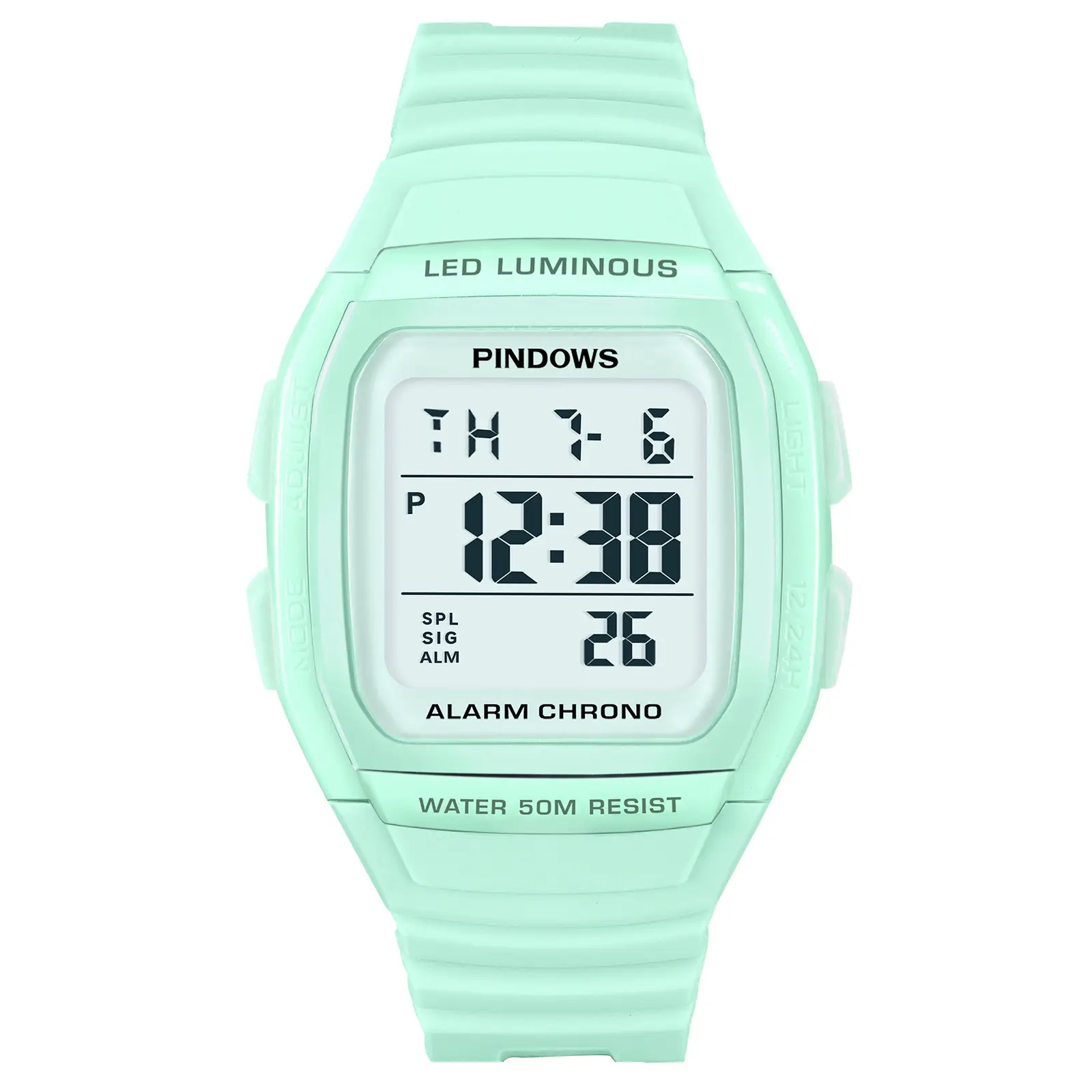 Waterproof LED Digital Watch Black 24Hr - Image 6