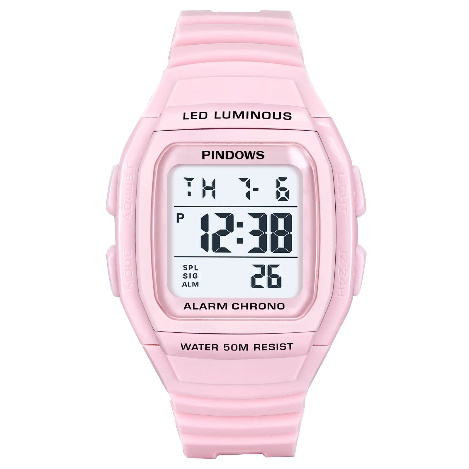 Waterproof LED Digital Watch Black 24Hr - Image 5