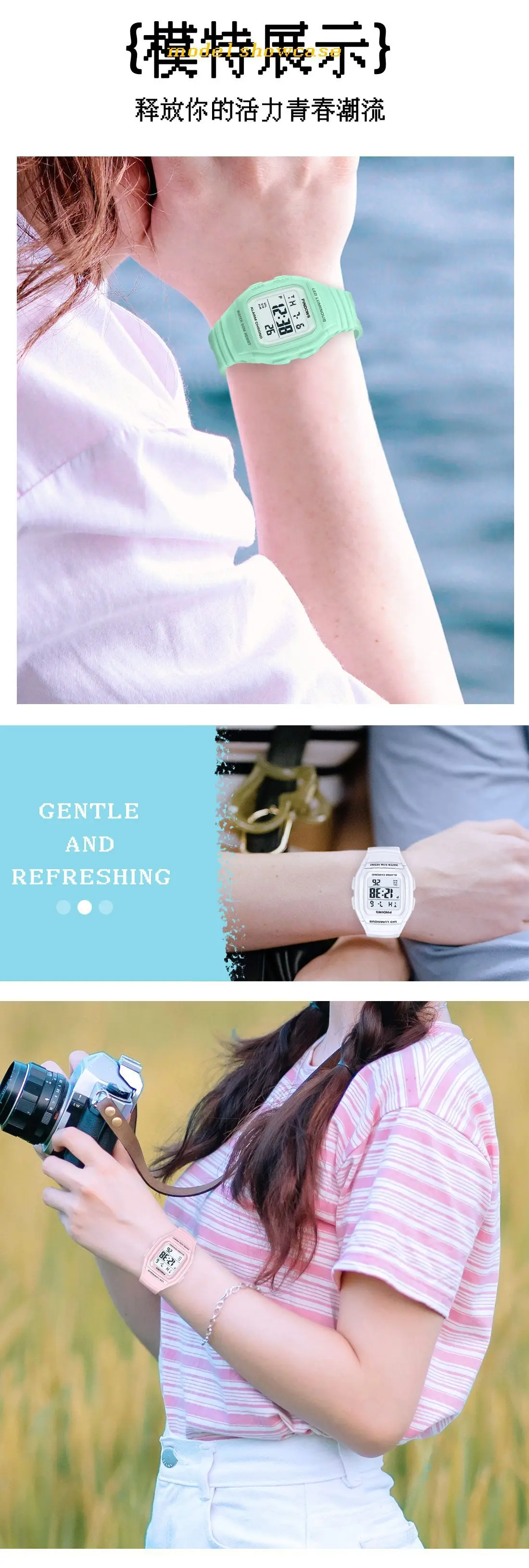 Waterproof LED Digital Watch Black 24Hr — feature 12