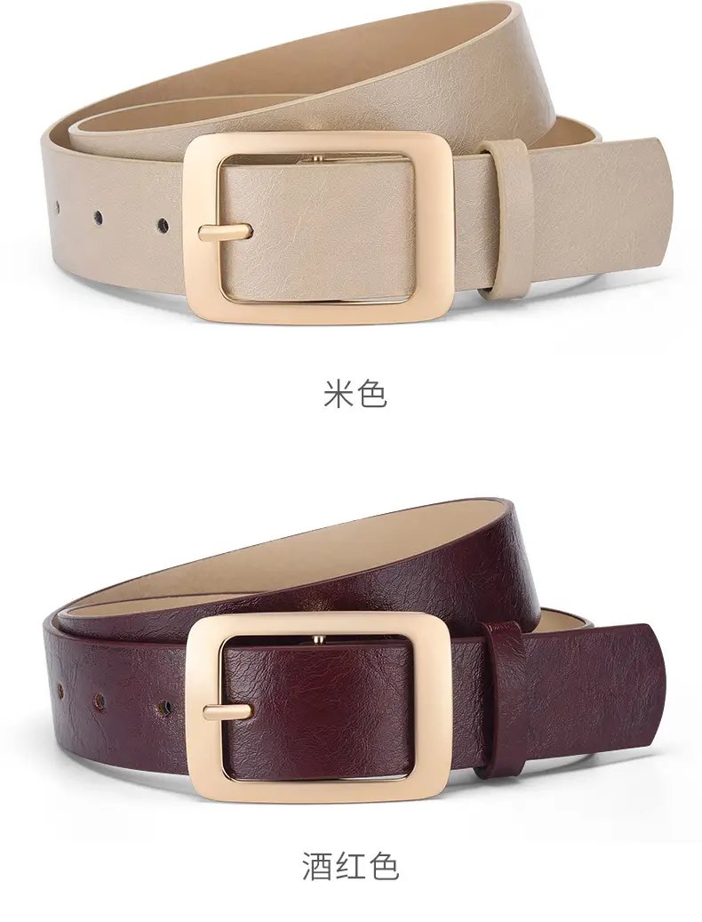 New Wide Belt Women's PU Leather Japanese Pin Buckle All-match — feature 9