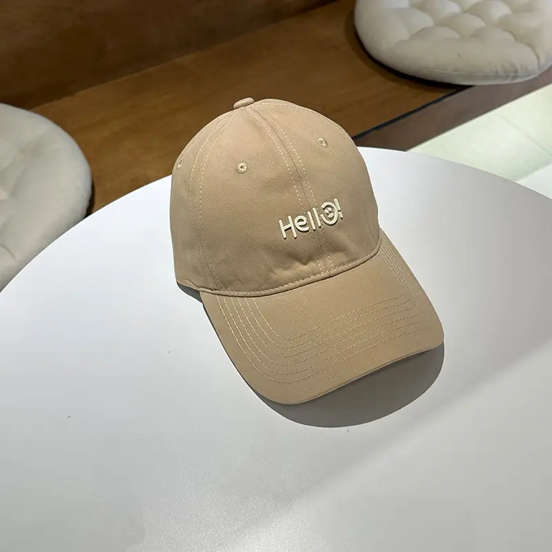 Pink Hello World Wide Brim Baseball Cap for Women Men - Image 2