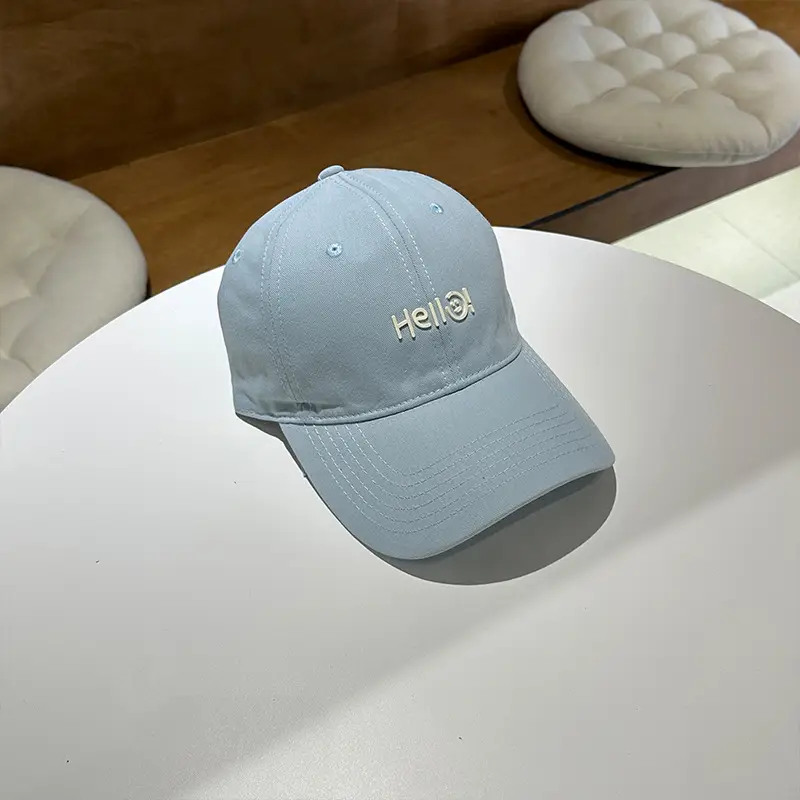 Pink Hello World Wide Brim Baseball Cap for Women Men - Image 5