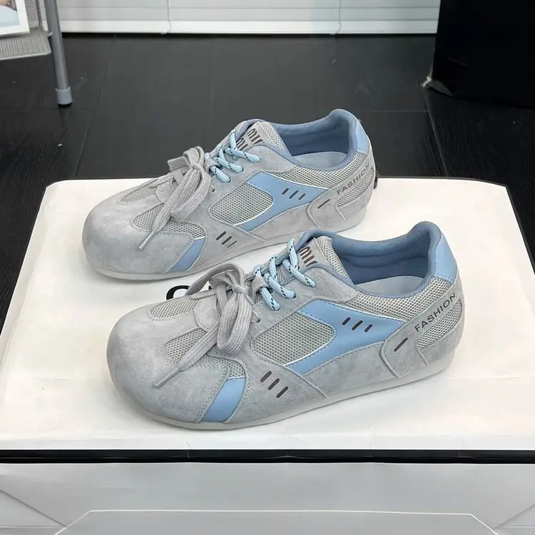 Women's Grey Mesh Training Shoes 2025 Spring - Image 5