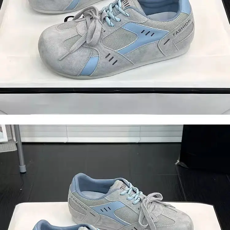 Women's Grey Mesh Training Shoes 2025 Spring — feature 10