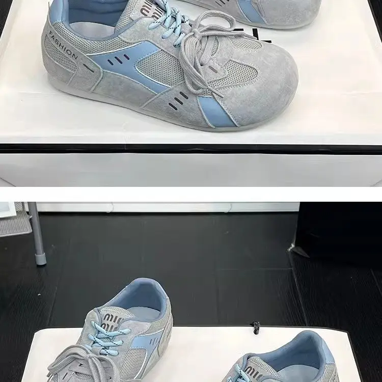 Women's Grey Mesh Training Shoes 2025 Spring — feature 11