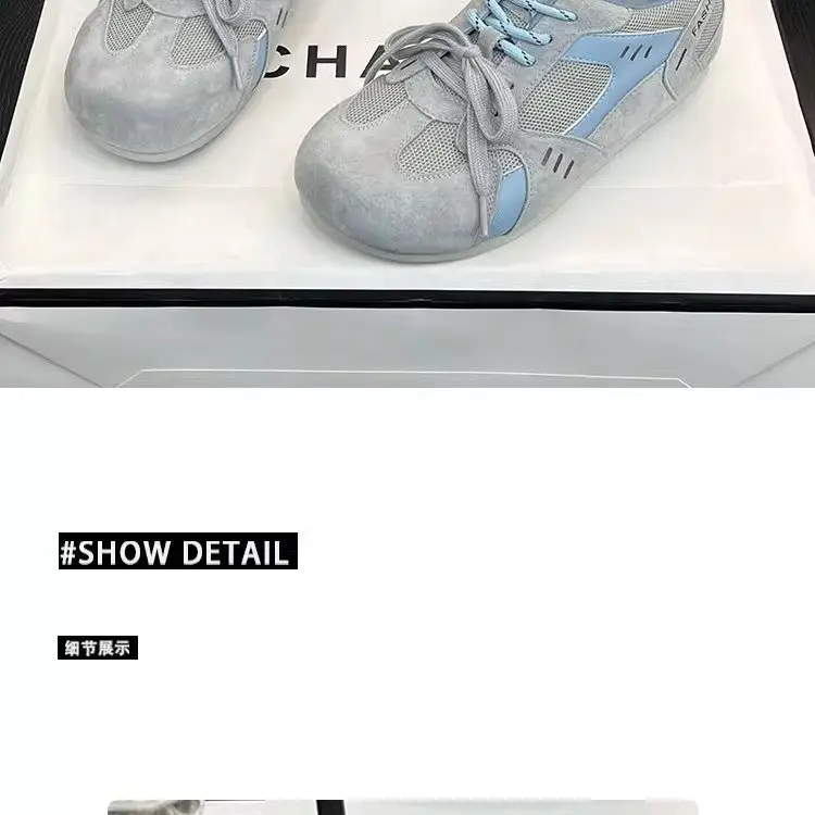Women's Grey Mesh Training Shoes 2025 Spring — feature 12