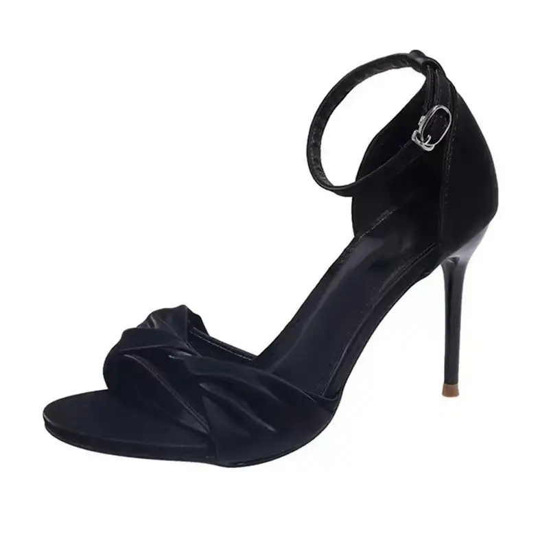 Black Stiletto Sandals Women Spring Summer - Image 7