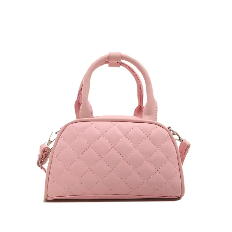 Women's Brown Quilted Shoulder Bag with Detachable Strap - Image 6