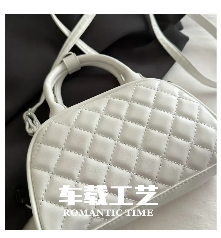 Women's Brown Quilted Shoulder Bag with Detachable Strap — feature 6