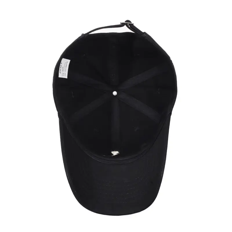 Black Baseball Cap with Silver Back Clip for Men Women - Image 11