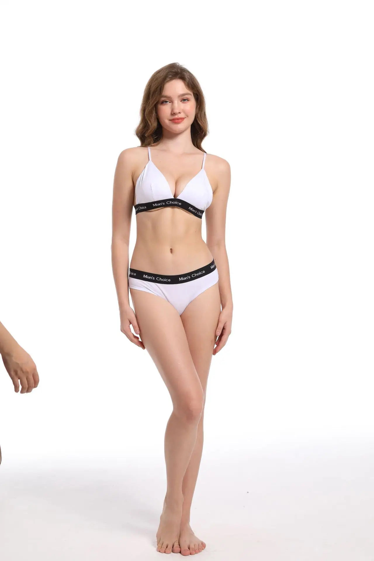 Black Letter Print Sports Bra & Tank Top Set — feature 30