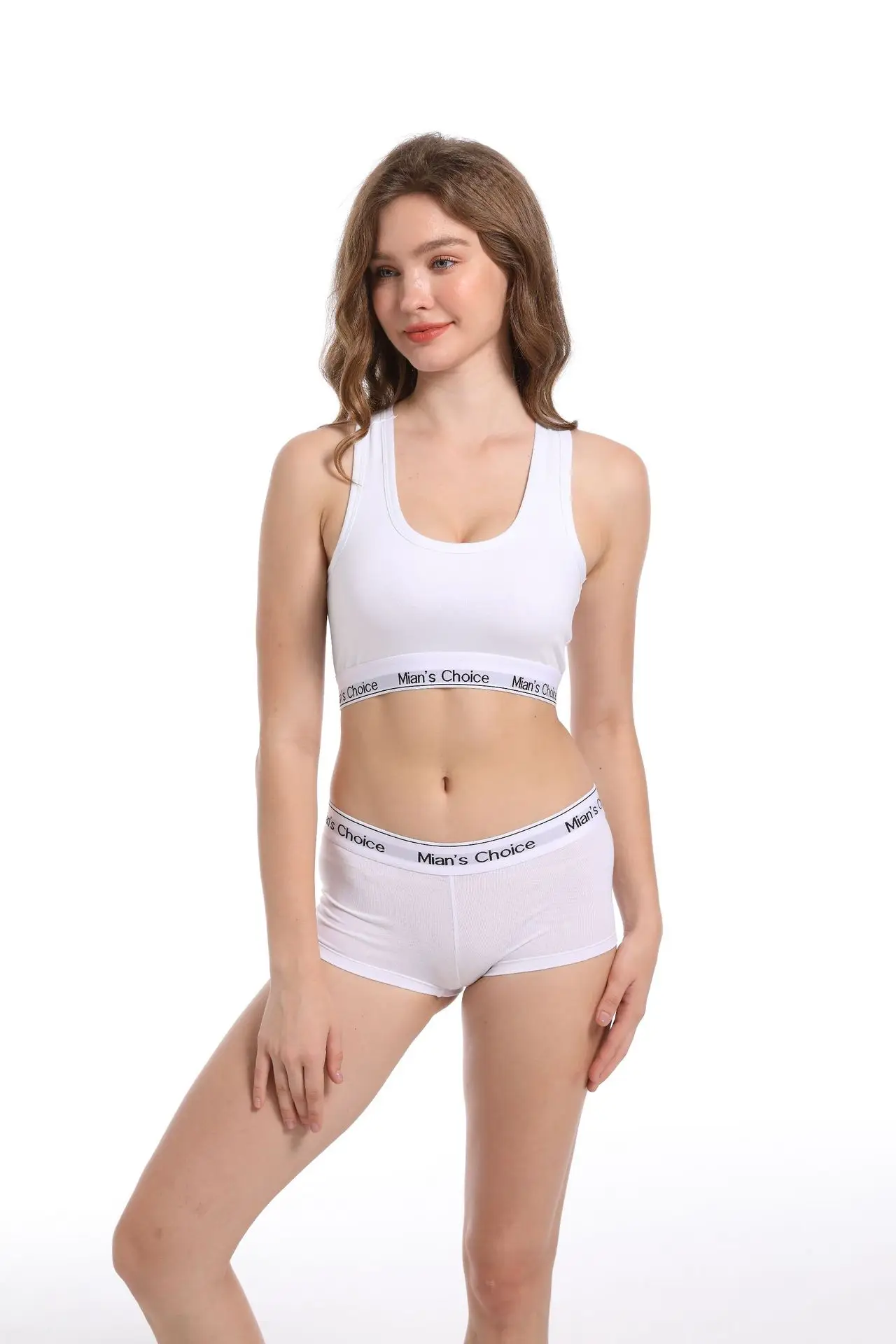 Women's Push-Up Shockproof Running Sports Bra Boxer Briefs Set — feature 6