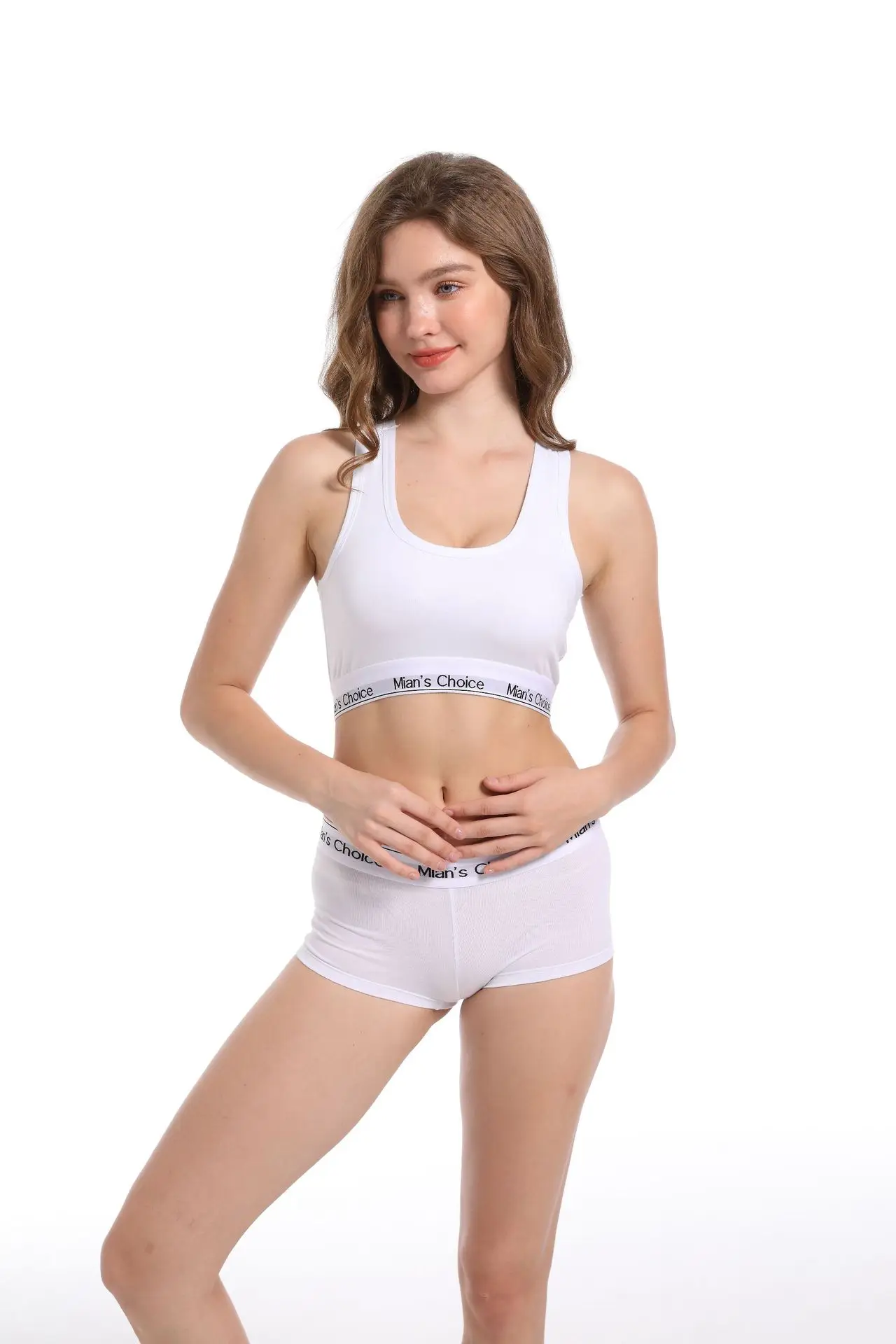 Women's Push-Up Shockproof Running Sports Bra Boxer Briefs Set — feature 7