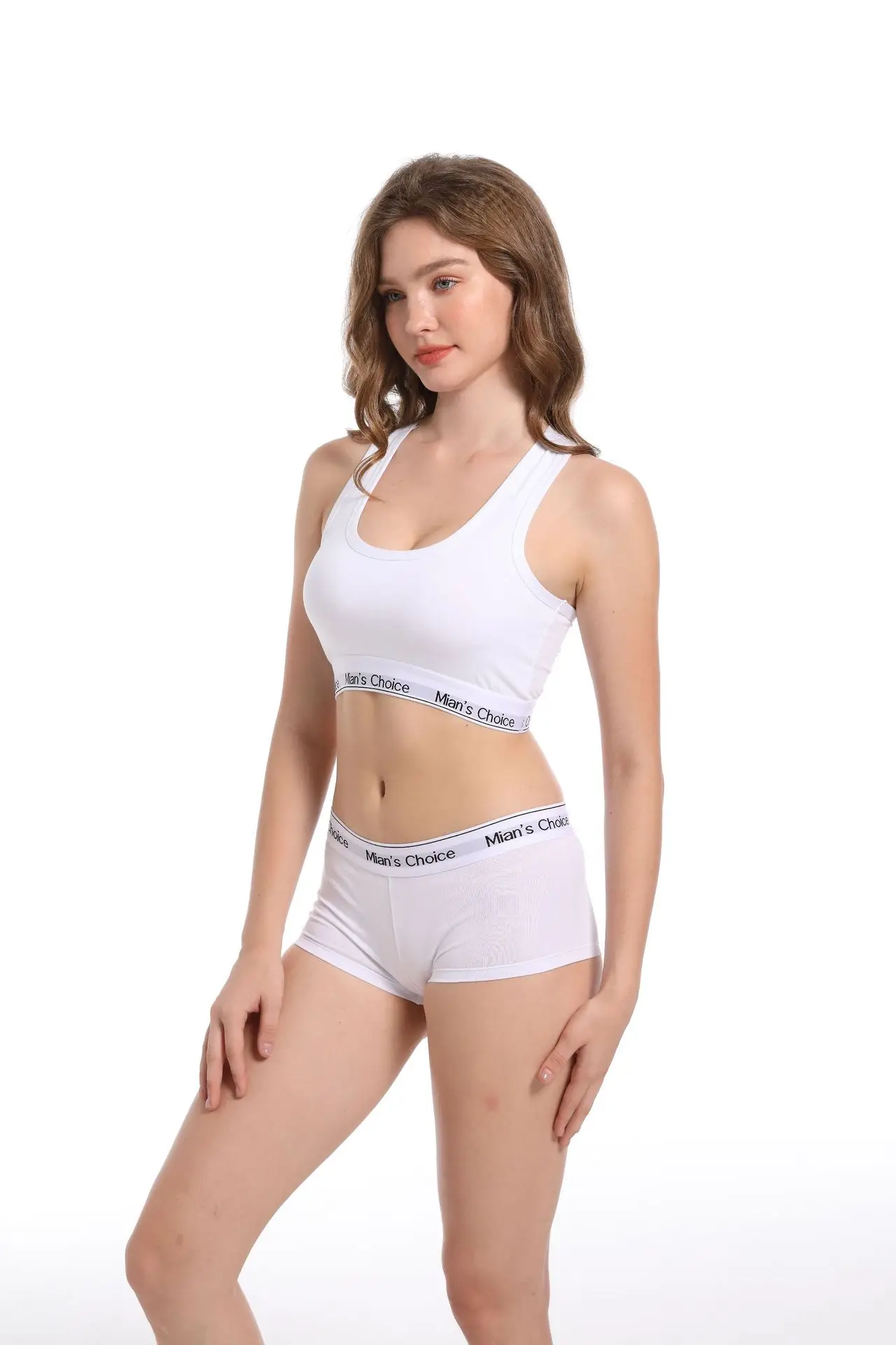 Women's Push-Up Shockproof Running Sports Bra Boxer Briefs Set — feature 8