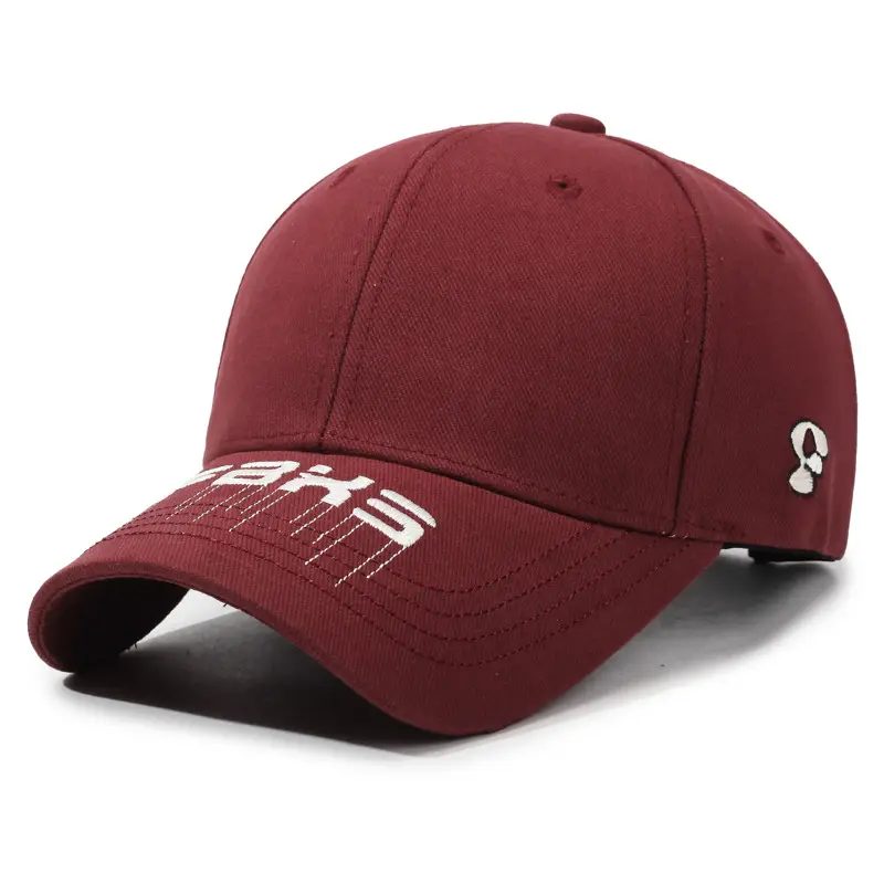 Maroon Vintage Baseball Cap for Men Women