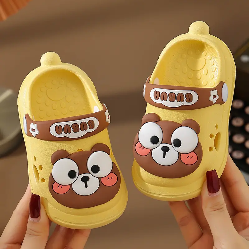 Children's Slippers Women's Summer Cave Shoes Cute Shark Small and Medium-sized Children's Baby Internet Popular Soft Bottom Non-slip Thick Bottom Men's Sandals